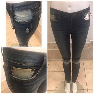 Dex Patchwork Skinny Jean